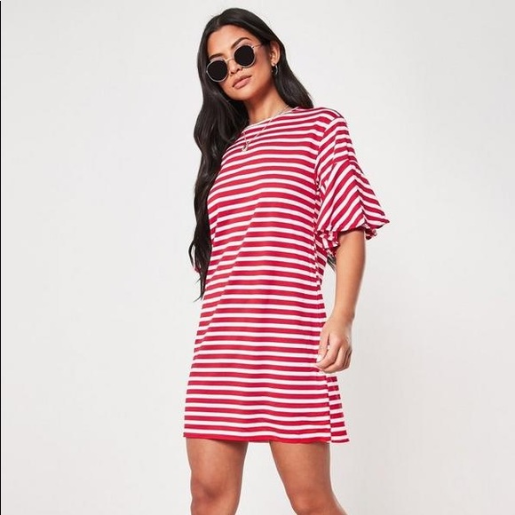 frill t shirt dress